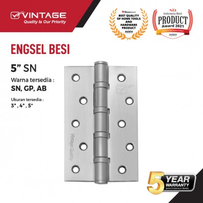 Engsel Pintu Besi Silver