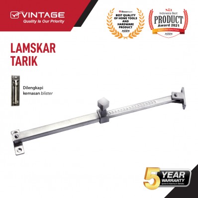 LAMSKAR TARIK / PENAHAN JENDELA STAINLESS STEEL VINTAGE