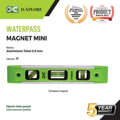 WATERPASS MAGNET ALUMINIUM MINI D-XPLORE