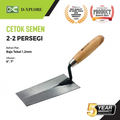 CETOK SEMEN GAGANG KAYU BENTUK PERSEGI D-XPLORE