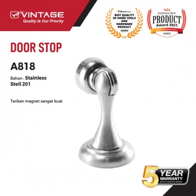 DOOR STOP / PENAHAN PINTU STAINLESS STEEL 818A VINTAGE