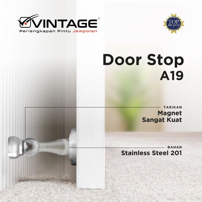 DOOR STOP / PENAHAN PINTU STAINLESS STEEL A19 VINTAGE