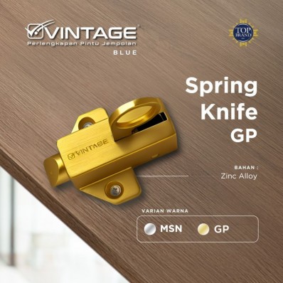 SPRING KNIFE / SLOT JENDELA VINTAGE BLUE
