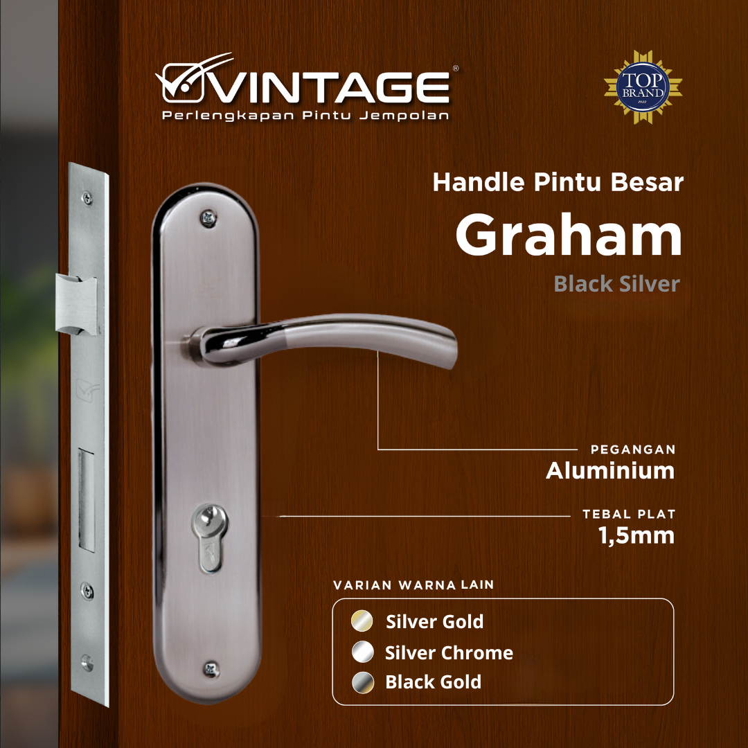 HANDLE PINTU RUMAH BESAR VINTAGE GRAHAM