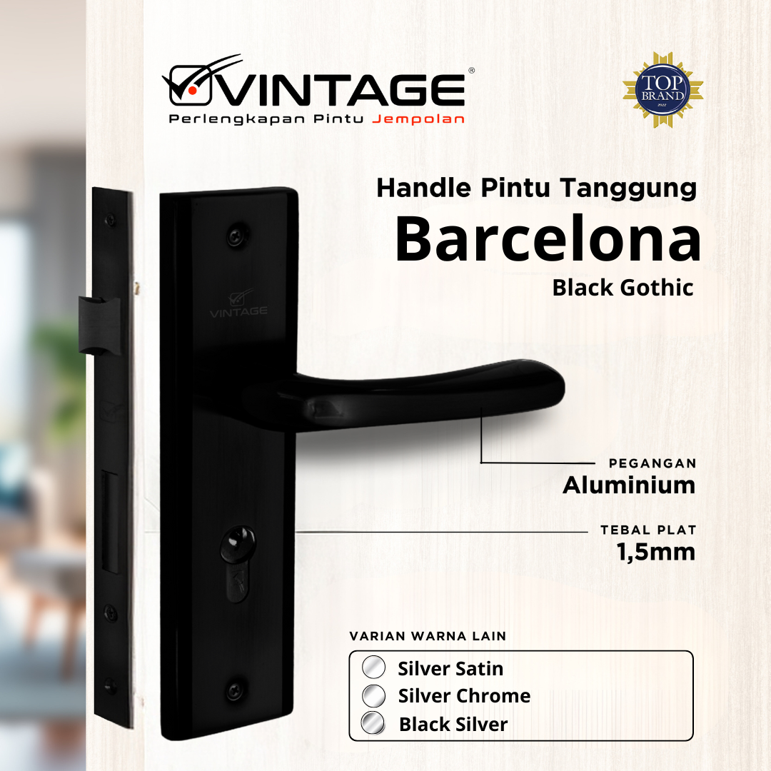 HANDLE PINTU RUMAH TANGGUNG VINTAGE BARCELONA