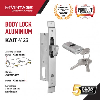 BODY KUNCI PINTU ALUMINIUM KAIT VINTAGE