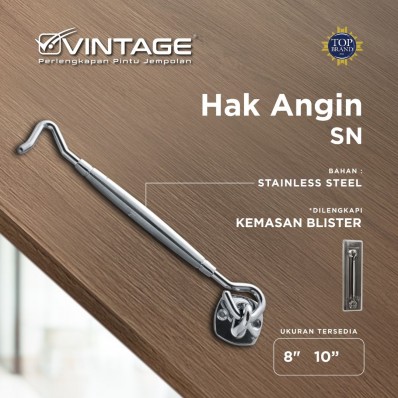 HAK ANGIN / PENAHAN JENDELA STAINLESS STEEL VINTAGE