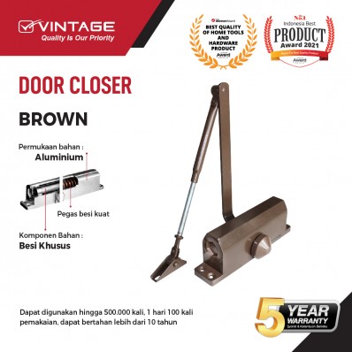 DOOR CLOSER / PENUTUP PINTU OTOMATIS BROWN VINTAGE