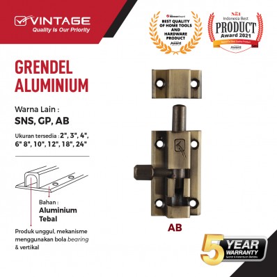 GRENDEL ALUMINIUM ANTIK VINTAGE