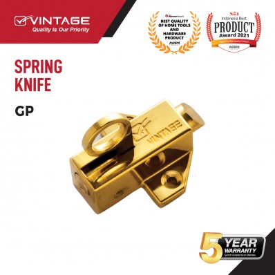 SPRING KNIFE / SLOT JENDELA GOLD VINTAGE