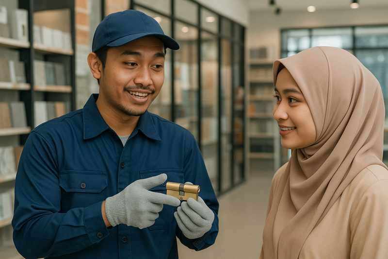 Teknisi dan konsumen hijab