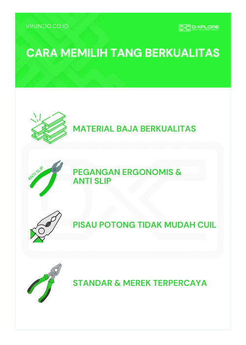 Infografis - Cara Memilih Tang Berkualitas