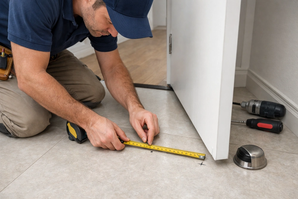 Menentukan Posisi Door Stop