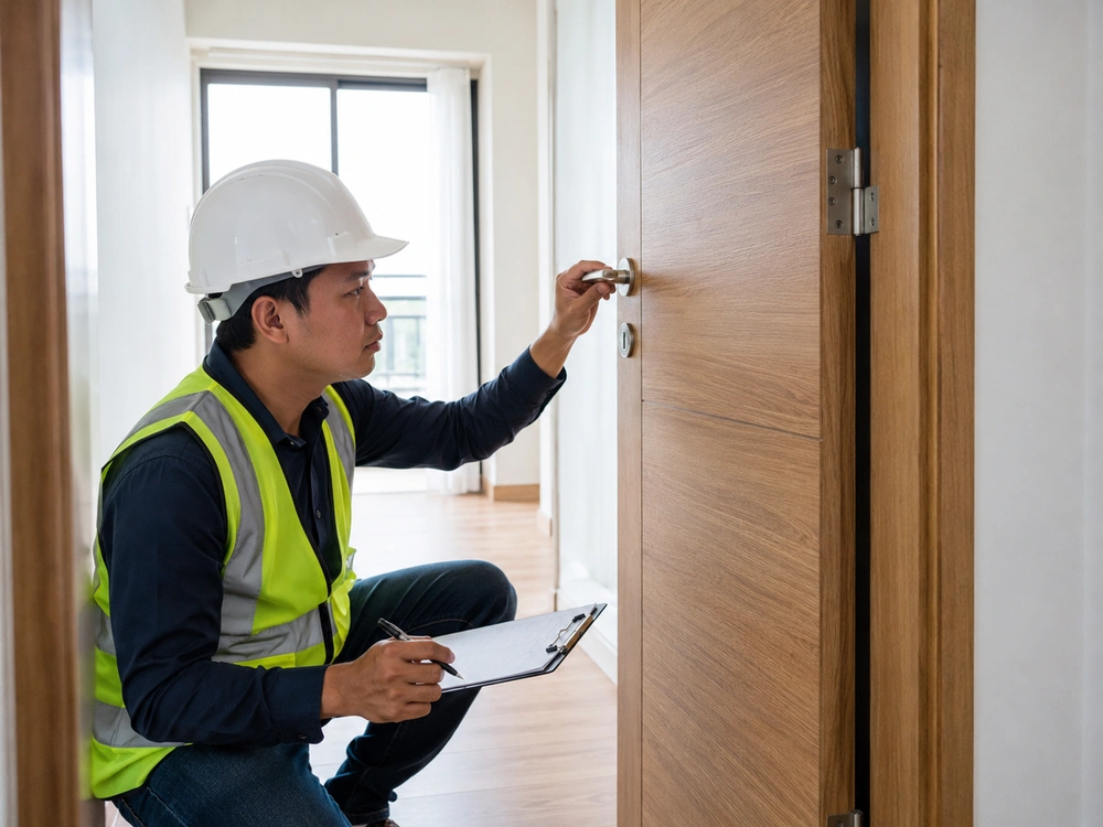Mengecek Handle Pintu
