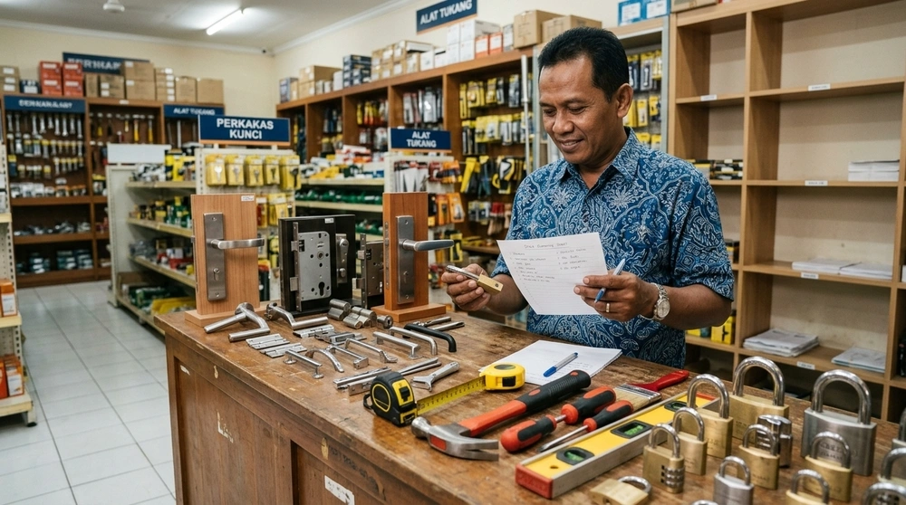 Mengelola Stok Alat Pertukangan